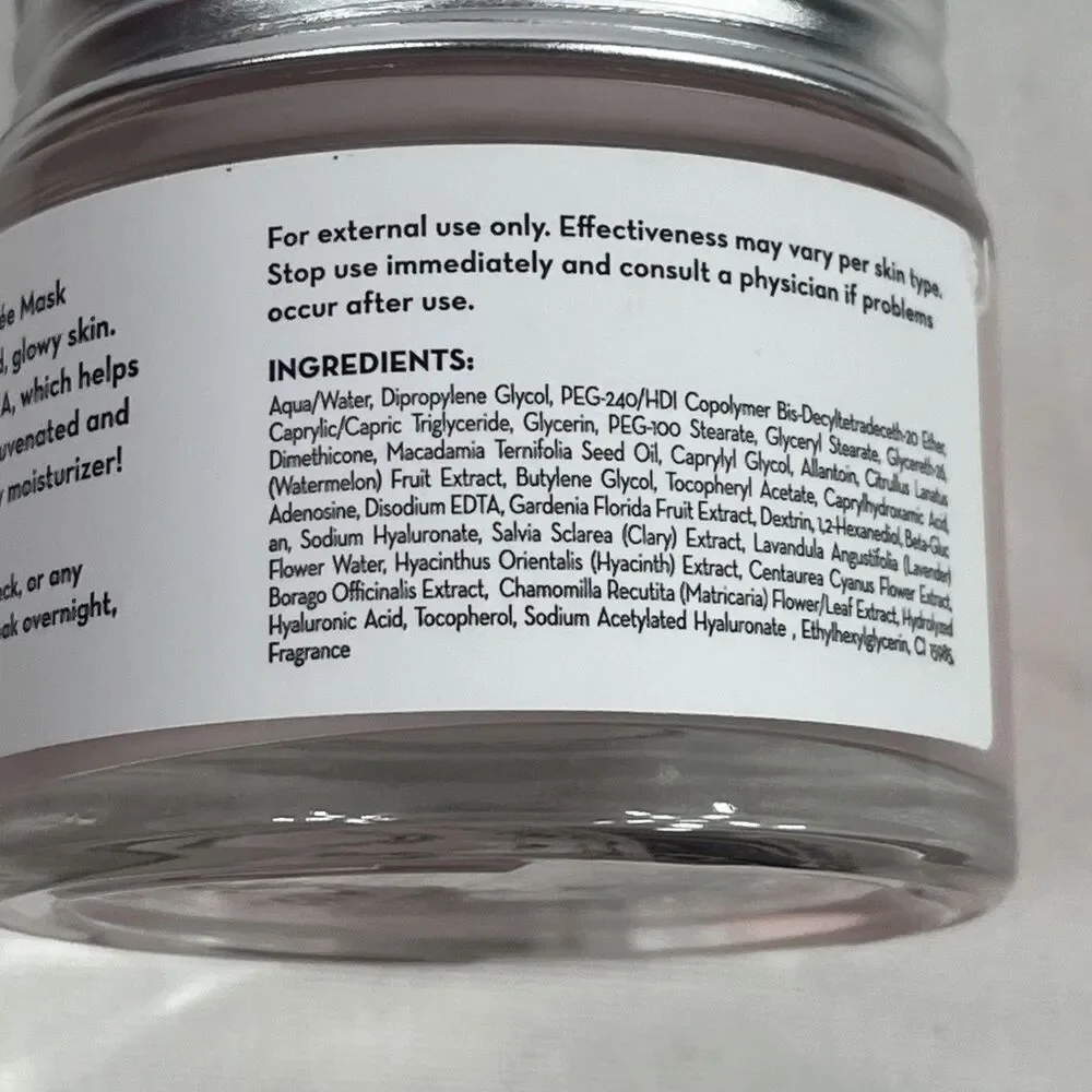 Lot of 2 The Creme Shop Gelee Mask Overnight Treatment Watermelon 2.36 fl oz NEW